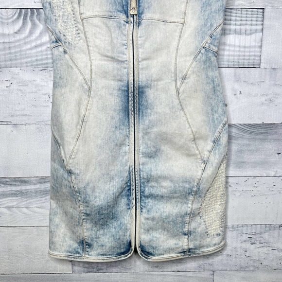 Just Cavalli Acid Wash Denim Dress - Picture 3 of 9